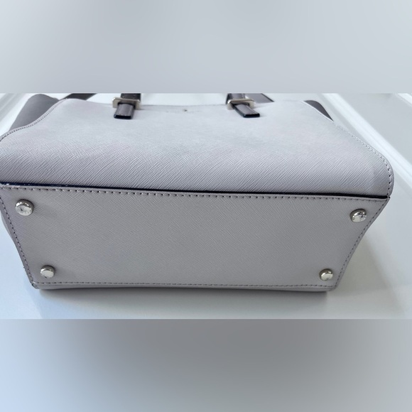 Kate Spade Two Toned Grey Satchel with Structured Design - Picture 8 of 16